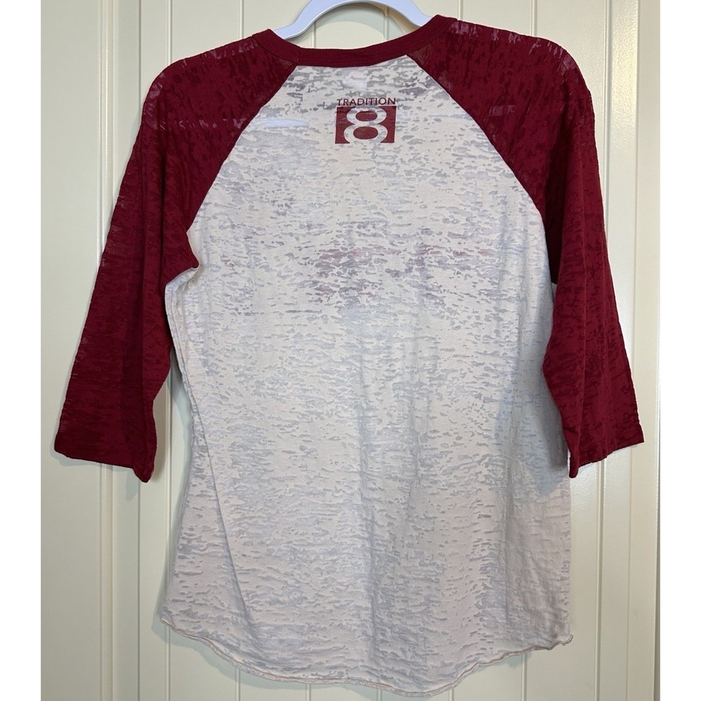 Tradition 8 womens burnout Brian Bosworth The Boz Oklahoma Sooners t-shirt sz M - Picture 5 of 5